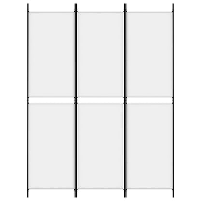 3-delt Paravent Hvid 150x200 cm Stof