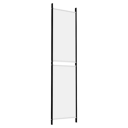3-delt Paravent Hvid 150x200 cm Stof