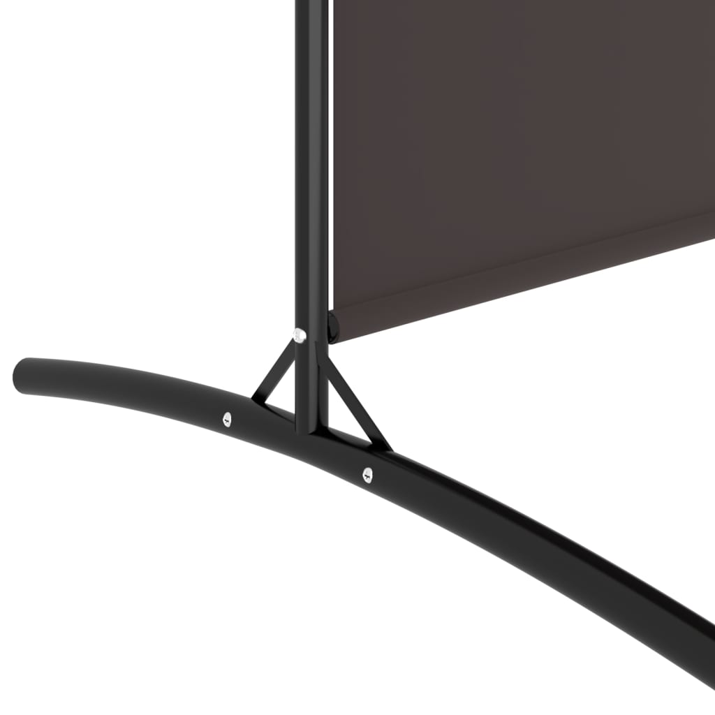 2-delt Skærm Brun 175x180 cm Stof