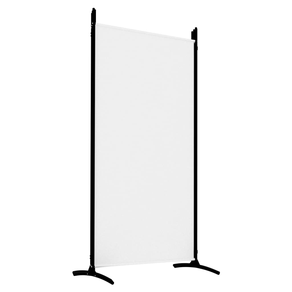 5-delt sæt Paravent Hvid 433x180 cm Stof