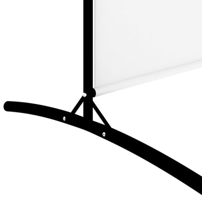 5-delt sæt Paravent Hvid 433x180 cm Stof