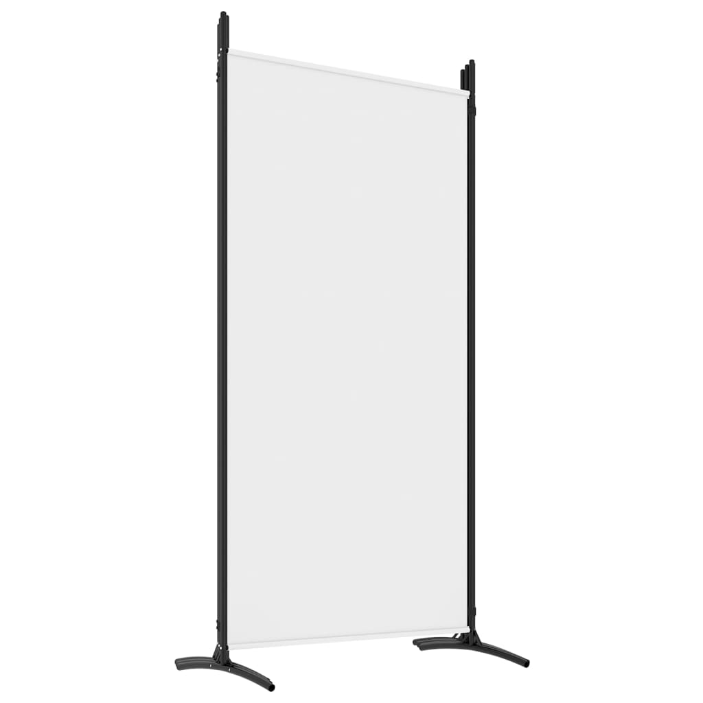 6-delt sæt Paravent Hvid 520x180 cm Stof