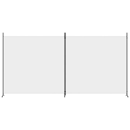 2-delt Paravent Hvid 348x180 cm Stof