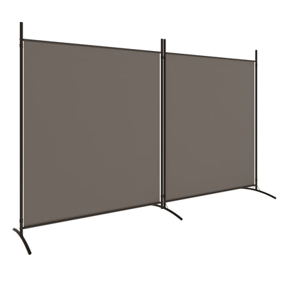 2-delt Skærm Antracit 348x180 cm Stof