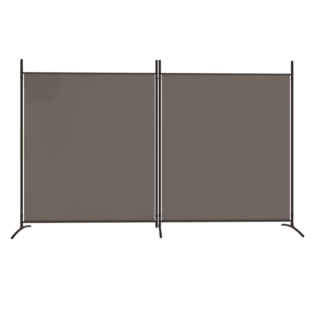 2-delt Skærm Antracit 348x180 cm Stof
