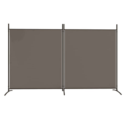 2-delt Skærm Antracit 348x180 cm Stof