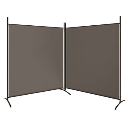 2-delt Skærm Antracit 348x180 cm Stof