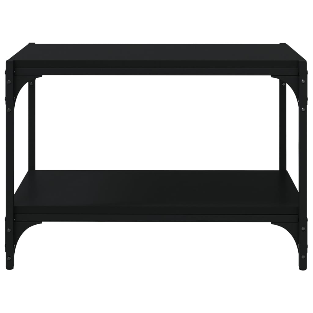 TV-Schrank Schwarz 60x33x41 cm Holzwerkstoff und Stahl