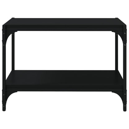 TV-Schrank Schwarz 60x33x41 cm Holzwerkstoff und Stahl