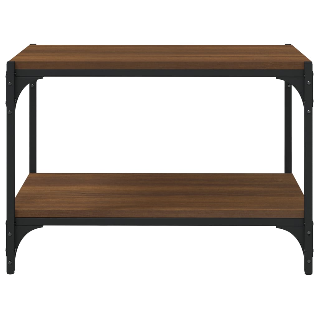 TV-Schrank Braun Eichen-Optik 60x33x41 cm Holzwerkstoff Stahl