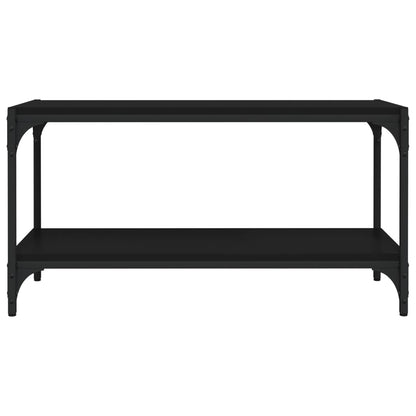 TV-Schrank Schwarz 80x33x41 cm Holzwerkstoff und Stahl
