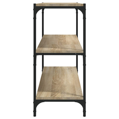 Bücherregal Sonoma-Eiche 80x33x70,5 cm Holzwerkstoff und Stahl