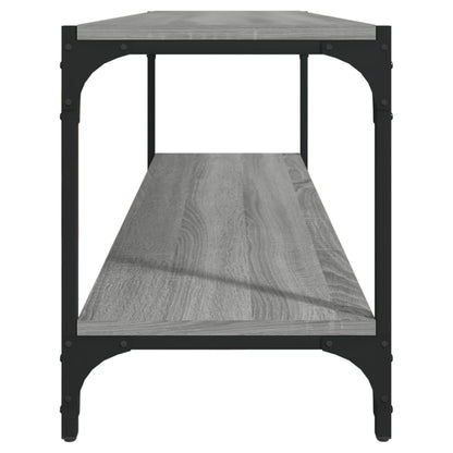 TV-Schrank Grau Sonoma 100x33x41 cm Holzwerkstoff und Stahl
