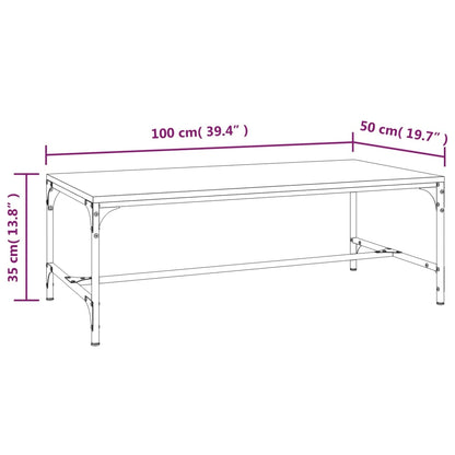 Couchtisch Schwarz 100x50x35 cm Holzwerkstoff