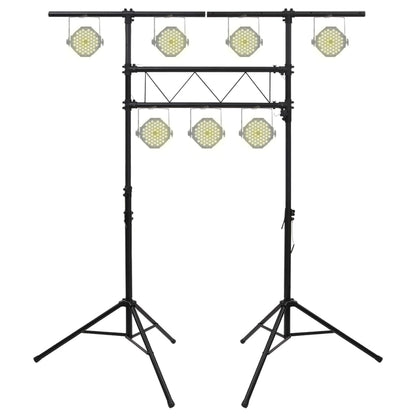 Leuchtenstativ Schwarz 238x115x(180-300) cm Stahl