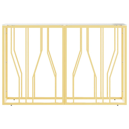 Konsolbord 110x30x70 cm rustfrit stål og glas