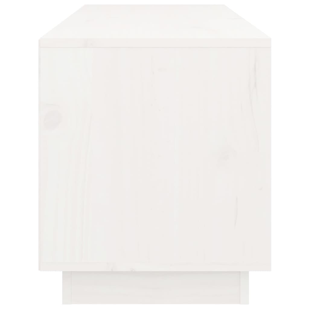 TV-skab Hvid 105x34x40 cm Massiv Fyr