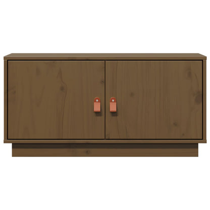 TV-Schrank Honigbraun 80x34x40 cm Massivholz Kiefer