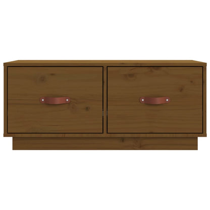 TV-Schrank Honigbraun 80x34x35 cm Massivholz Kiefer