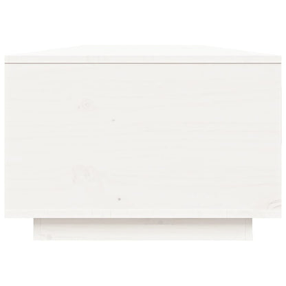 Sofabord Hvid 80x50x35,5 cm Massiv Fyr