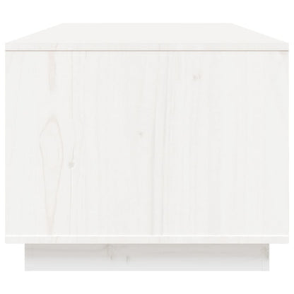 Sofabord Hvid 100x50x41 cm Massiv Fyr