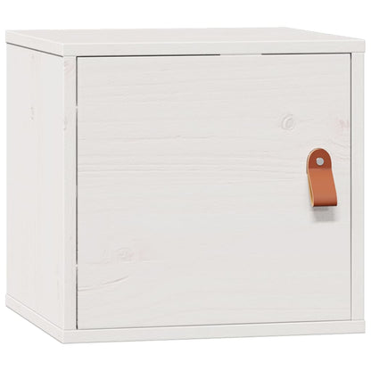 Wandschränke 2 Stk. Weiß 31,5x30x30 cm Massivholz Kiefer