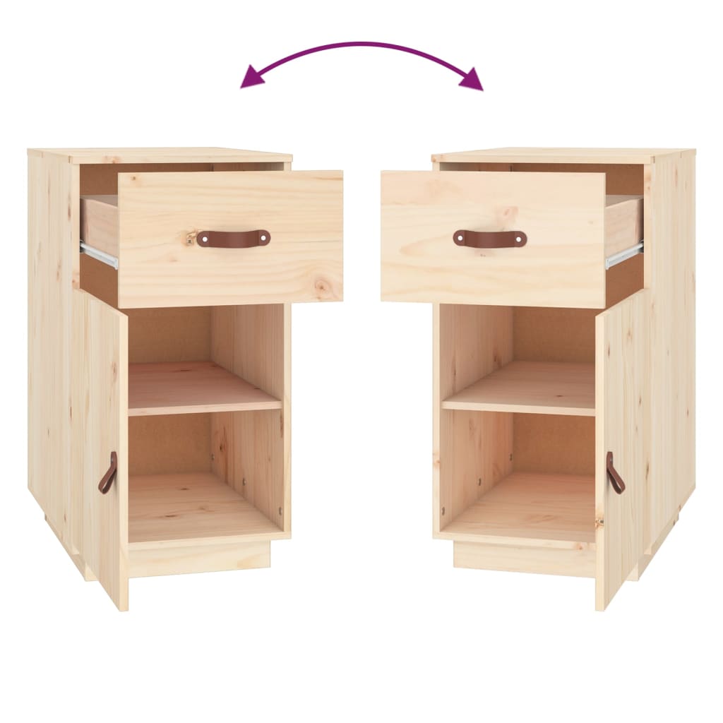 Schreibtisch-Schrank 40x50x75 cm Massivholz Kiefer
