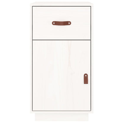 Schreibtisch-Schrank Weiß 40x50x75 cm Massivholz Kiefer