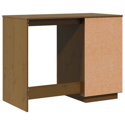 Schreibtisch Honigbraun 95x50x75cm Massivholz Kiefer