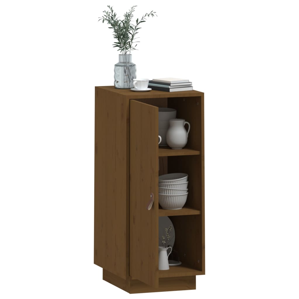 Sideboard Honigbraun 34x40x75 cm Massivholz Kiefer