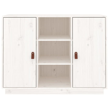 Sideboard Weiß 100x40x75 cm Massivholz Kiefer
