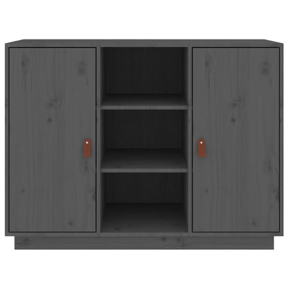 Sideboard Grau 100x40x75 cm Massivholz Kiefer