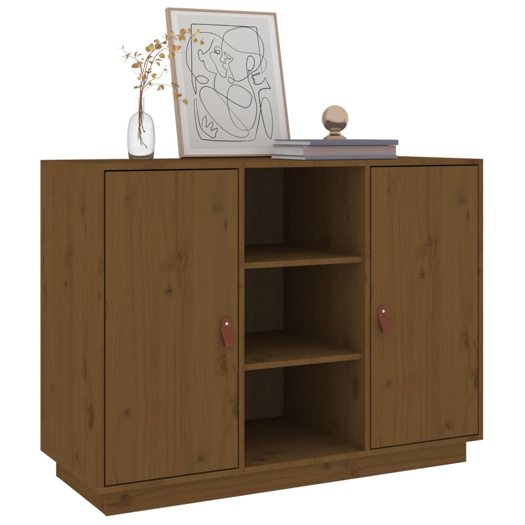 Skænk Honningbrun 100x40x75 cm Massiv Fyr