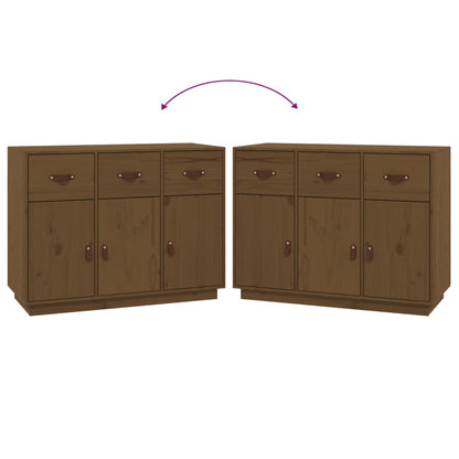 Sideboard Honigbraun 100x40x75 cm Massivholz Kiefer