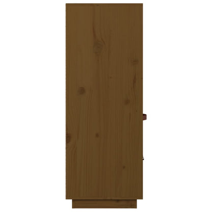Highboard Honigbraun 67x40x108,5 cm Massivholz Kiefer
