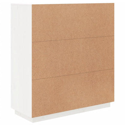 Highboard Weiß 100x40x108,5 cm Massivholz Kiefer
