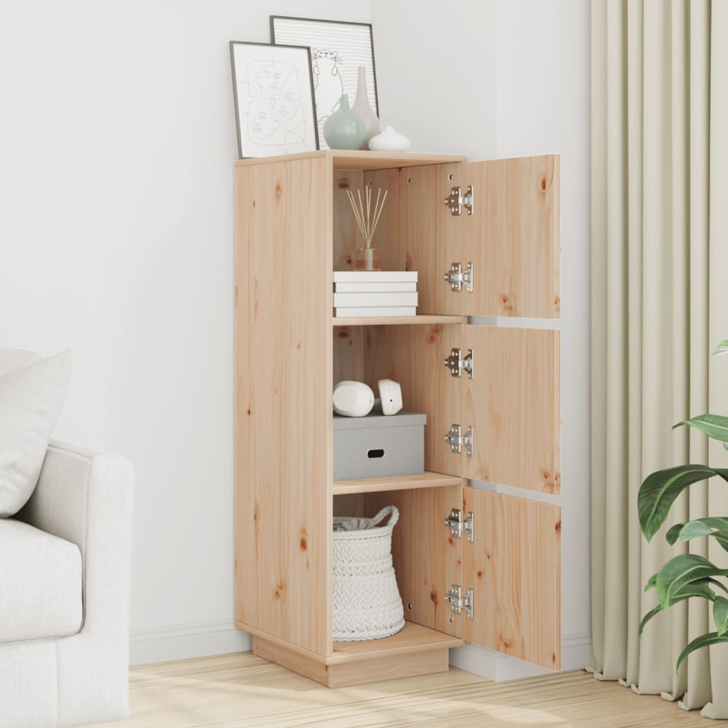 Highboard 34x40x108,5 cm Massivholz Kiefer