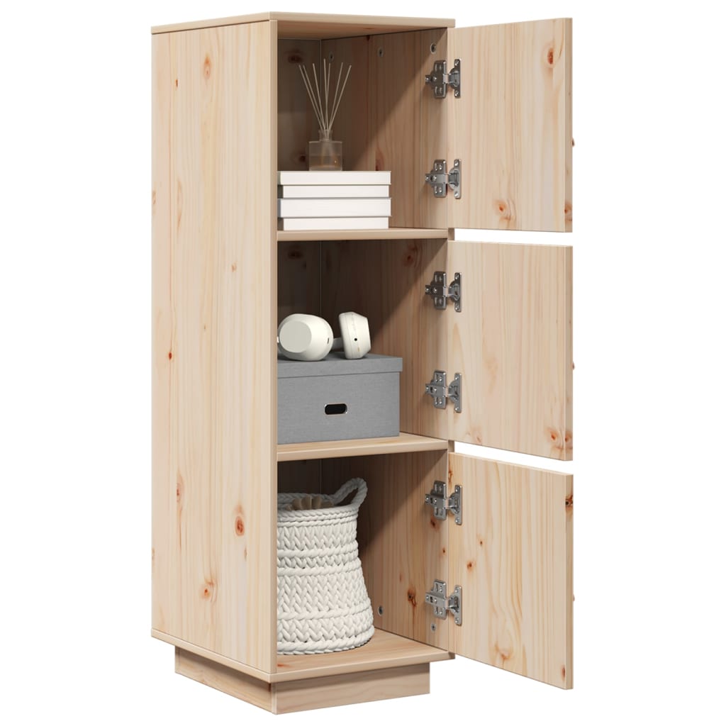 Highboard 34x40x108,5 cm Massivholz Kiefer