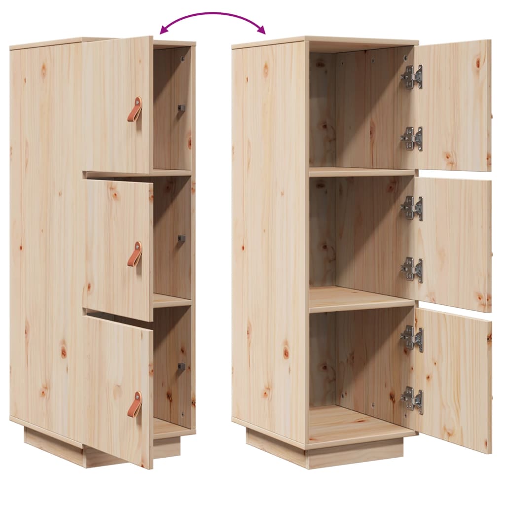 Highboard 34x40x108,5 cm Massivholz Kiefer