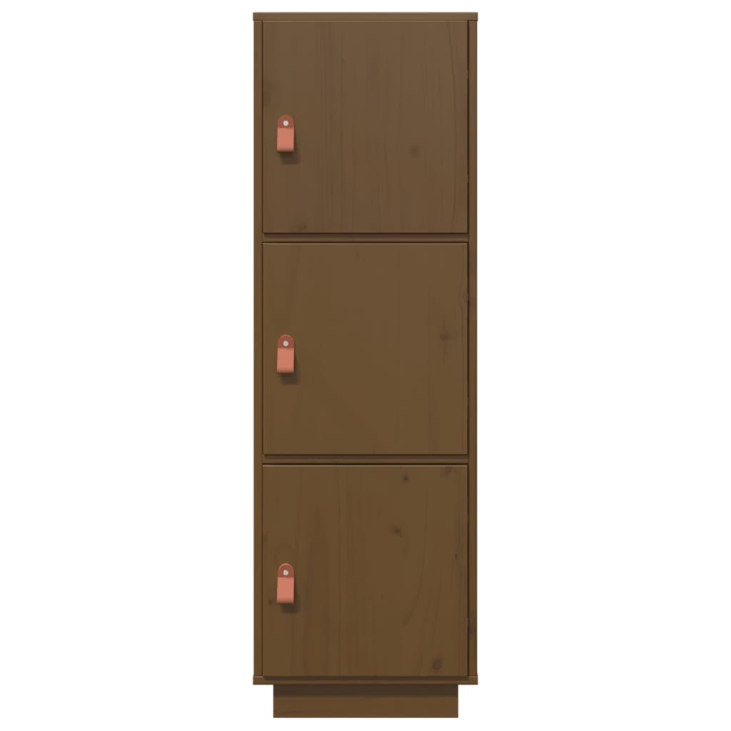 Highboard Honigbraun 34x40x108,5 cm Massivholz Kiefer