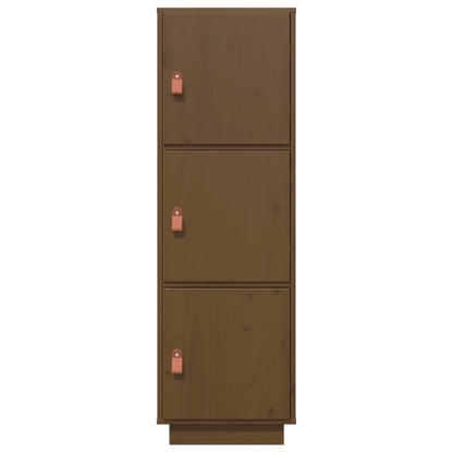Highboard Honigbraun 34x40x108,5 cm Massivholz Kiefer