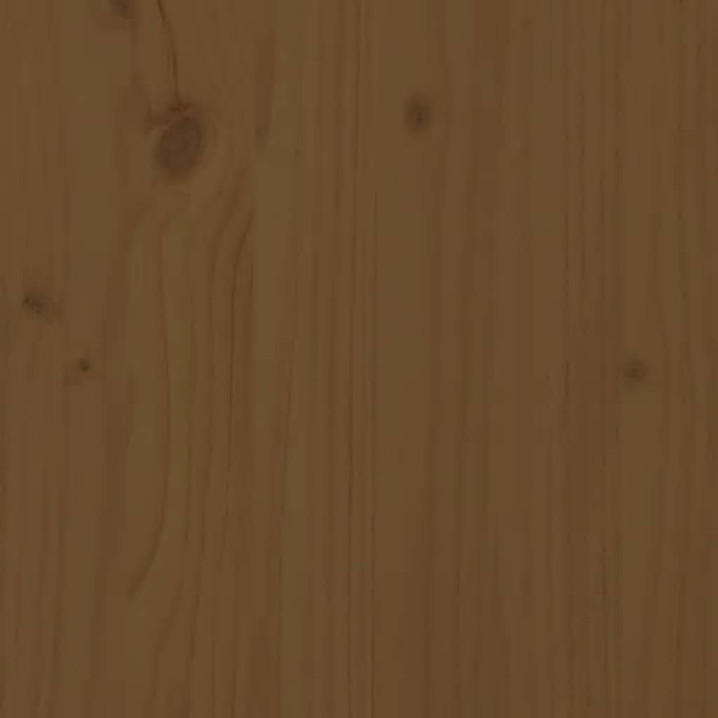 Highboard Honigbraun 67x40x108,5 cm Massivholz Kiefer