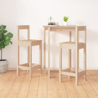 Barstole 2 stk 40x41,5x112 cm massiv fyrretræ