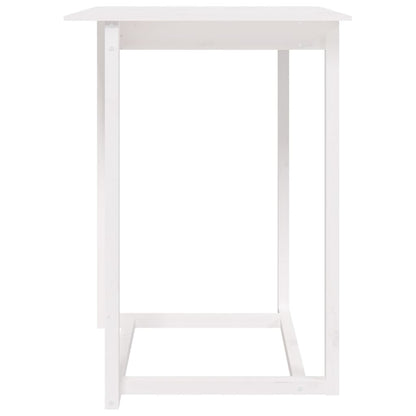 Barbord Hvid 80x80x110 cm Massiv Fyr