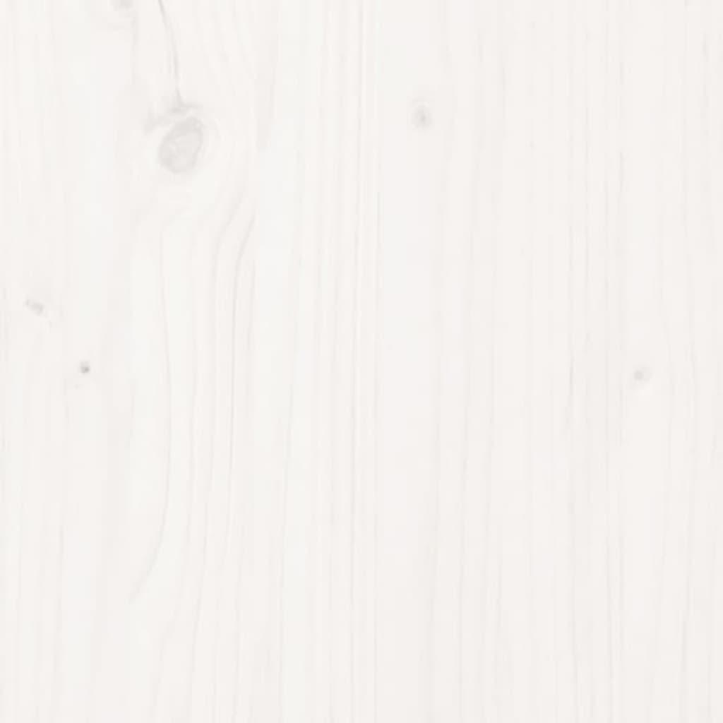 Barbord Hvid 80x80x110 cm Massiv Fyr