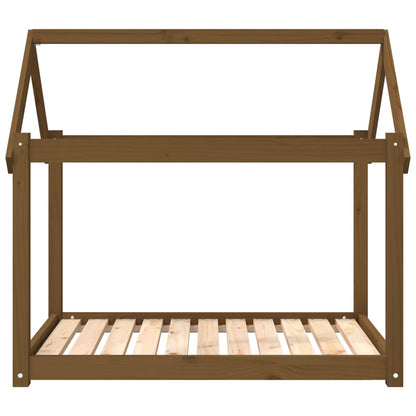 Hundebett Honigbraun 101x70x90 cm Massivholz Kiefer