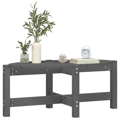 Couchtisch Grau 87x48x35 cm Massivholz Kiefer