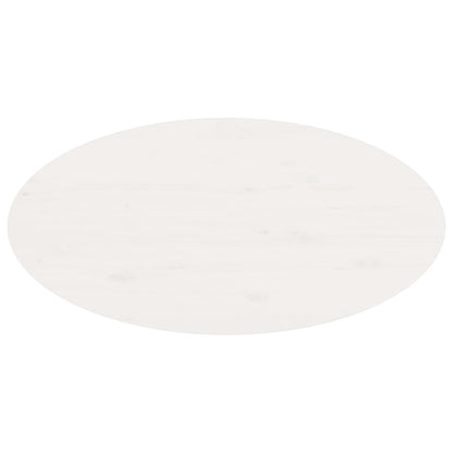 Sofabord Hvid 80x40x35 cm Massiv Fyr