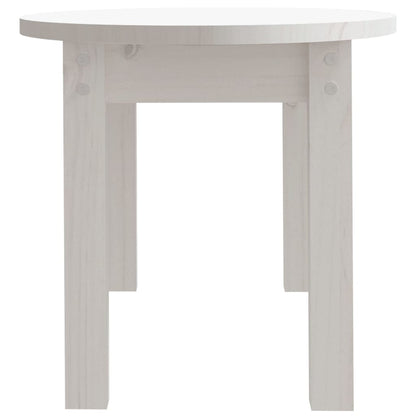 Sofabord Hvid 80x40x35 cm Massiv Fyr