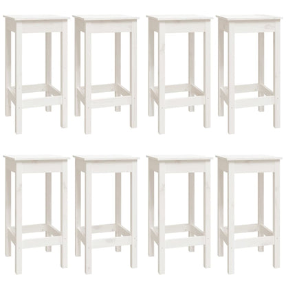 9-tlg. Bar-Set Weiß Massivholz Kiefer